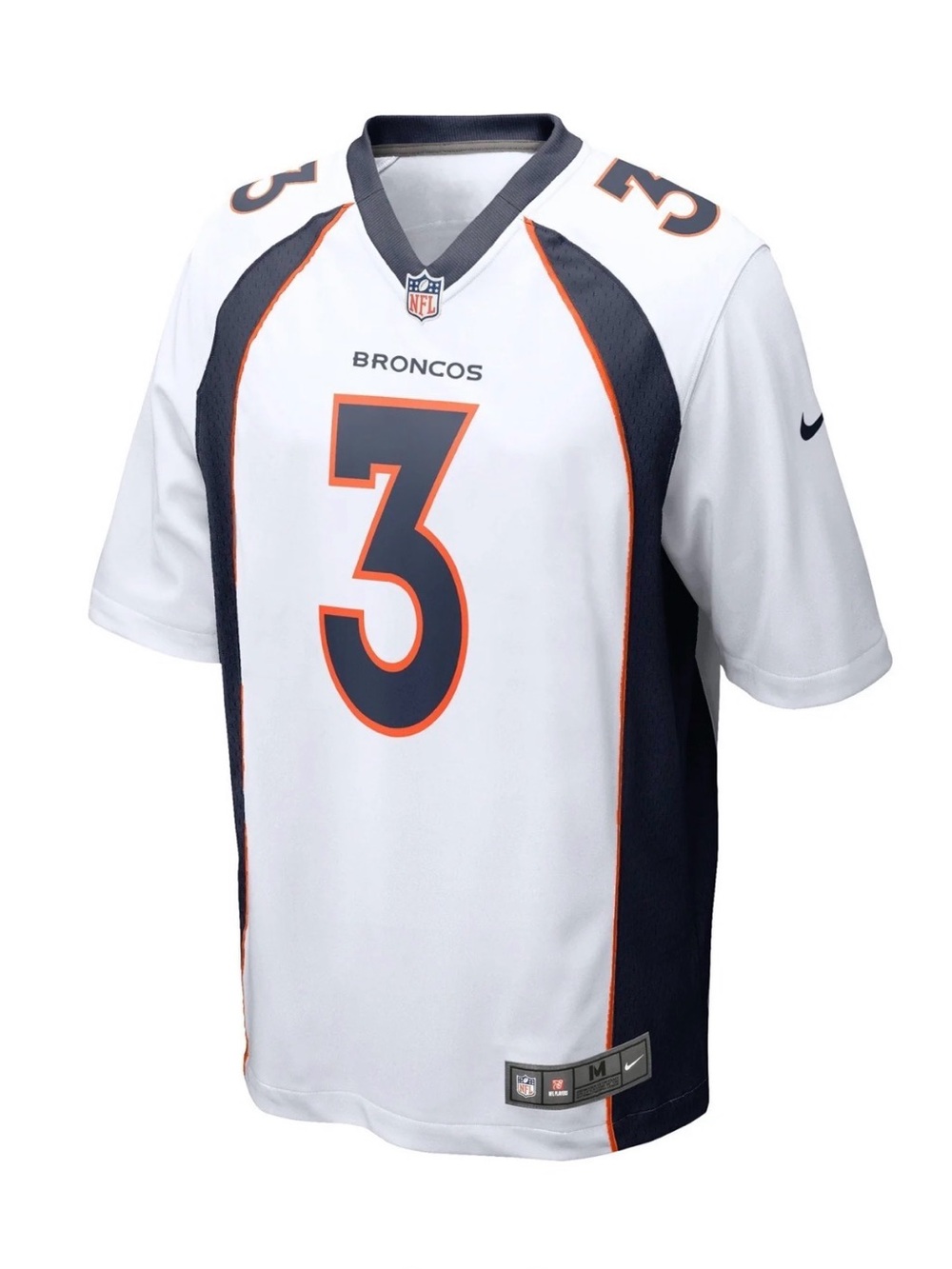 NWT Russell Wilson Denver Broncos White Nike Football Jersey Nike Size Large